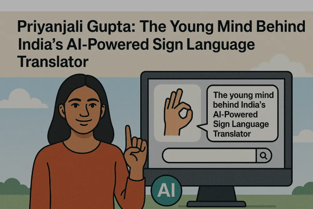 Priyanjali Gupta: The Young Mind Behind India’s AI-Powered Sign Language Translator