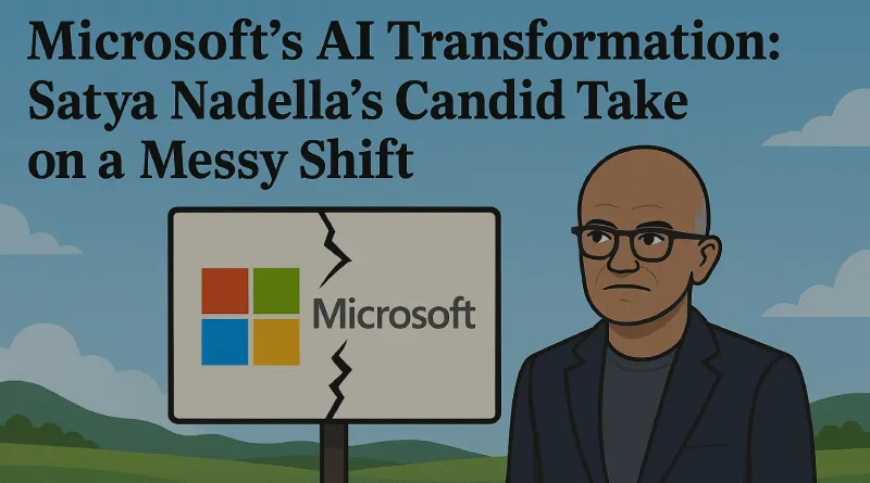 Microsoft’s AI Transformation: Satya Nadella’s Candid Take on a Messy Shift