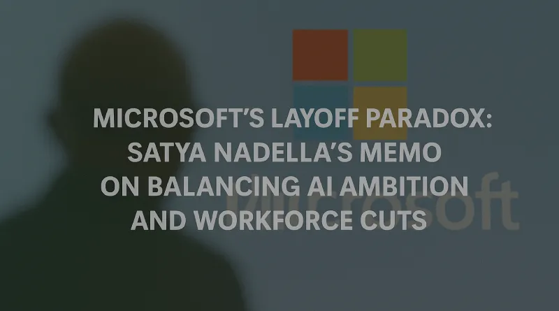 Microsoft’s Layoff Paradox: Satya Nadella’s Memo on Balancing AI Ambition and Workforce Cuts